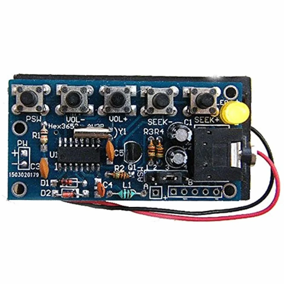 DollaTek Bezprzewodowy modu? odbiornika radiowego stereo FM 76 MHz-108 MHz PCB DIY zestawy elektroniczne