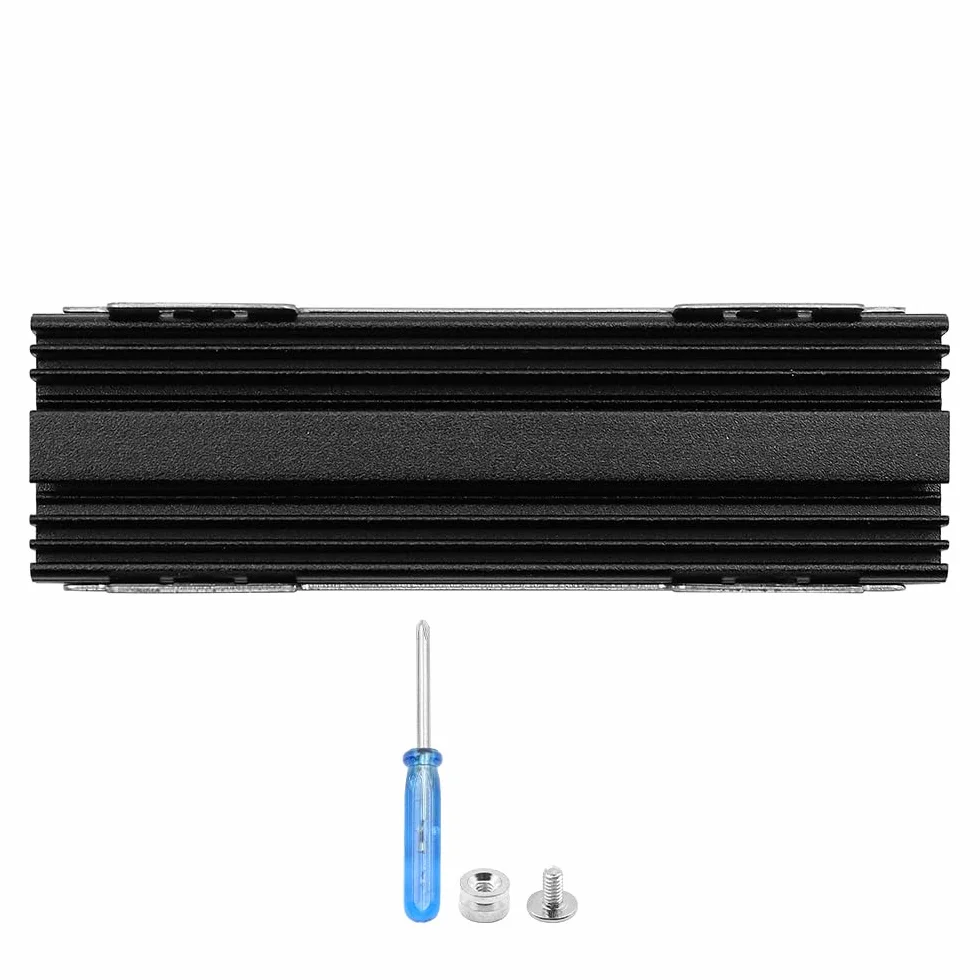 DollaTek M.2 Nvme Radiator do dysków SSD 2280, wysokowydajny aluminiowy radiator, czarny