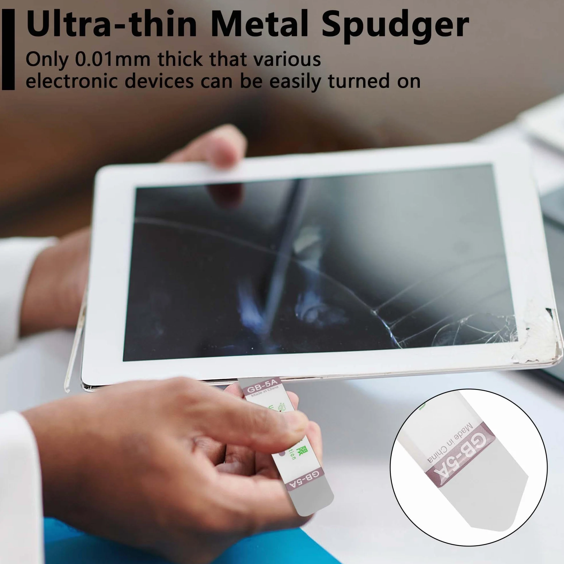 5-pak narzędzi do otwierania z metalowymi otwieraczem, narzędzie do otwierania, metalowe narzędzie do podważania do otwierania ekranu tabletu, zestaw narzędzi do naprawy telefonu komórkowego