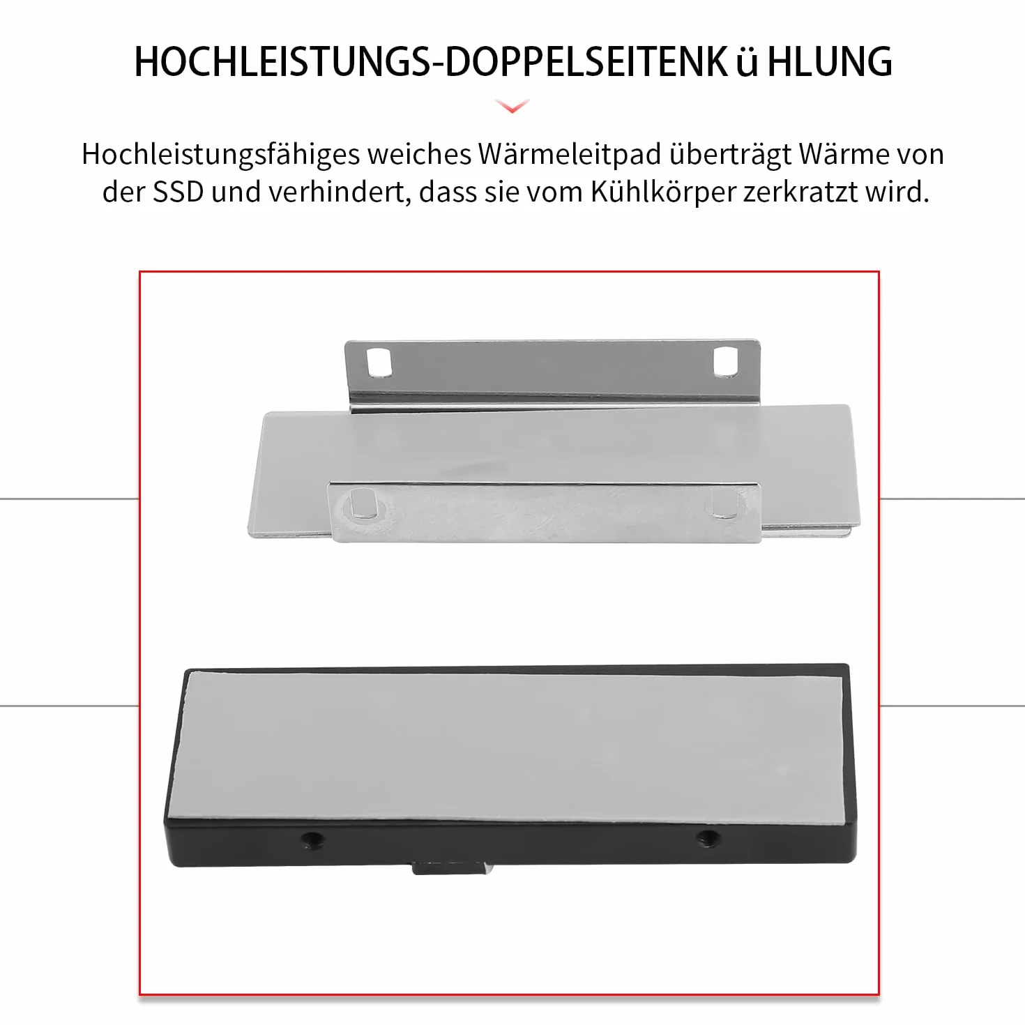 TR-Thermalright M.2 2280 A B - Ultimate M.2 SSD chłodnica dla lepszej wydajności i niezawodności, stop aluminium, który zapobiega przegrzaniu i opóźnieniom, chłodnica M.2 SSD