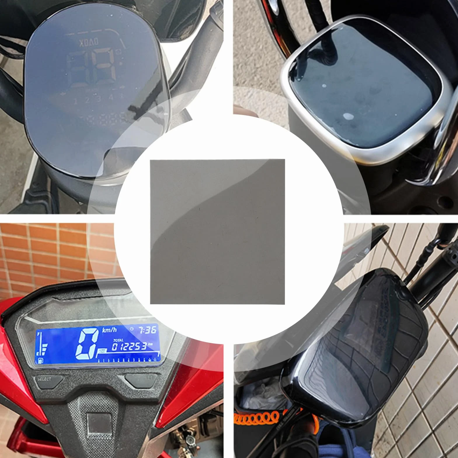 Polarizing Screen Filter, Adhesive Polarizings Film Sheets, Scratch-Resistant Display Layers for Car, Instrument Panel, Office Screens, Educational Physics Tools, Electronics Use 18cm/7.09in